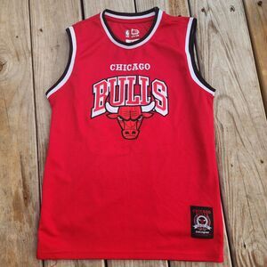 NBA Chicago Bulls Youth Red Basketball Jersey Size 14-16 Large Embroidered Logo